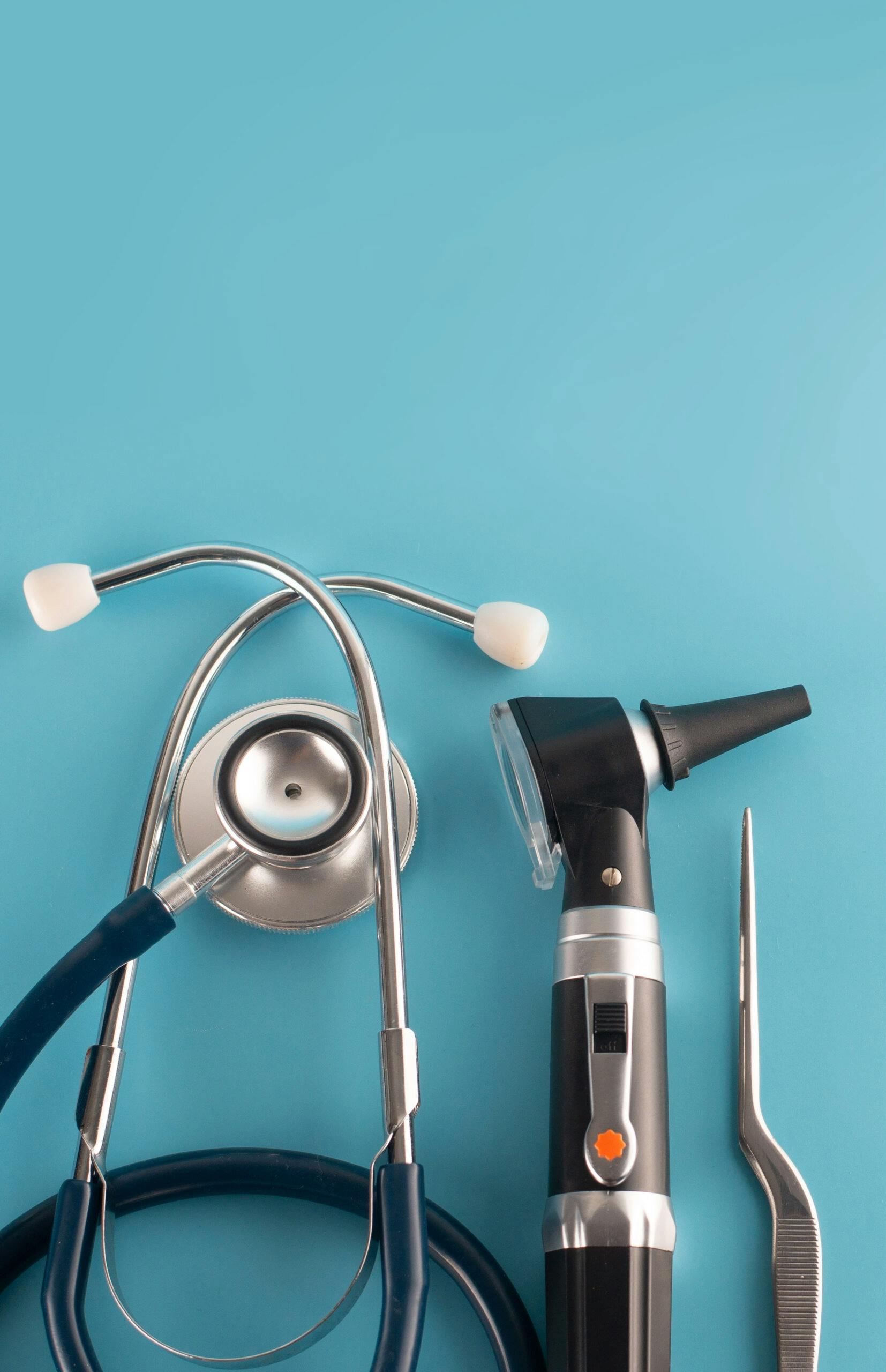 Image of Doctors tools like stethoscope