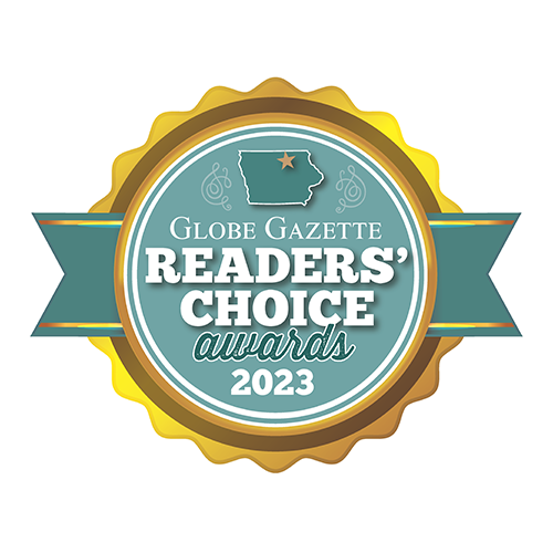 Badge for the Globe Gazette Readers' Choice Awards for 2023